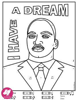 dr martin luther king jr day music coloring games