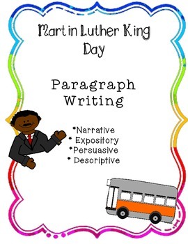 Preview of Martin Luther King Day: Paragraph Writing