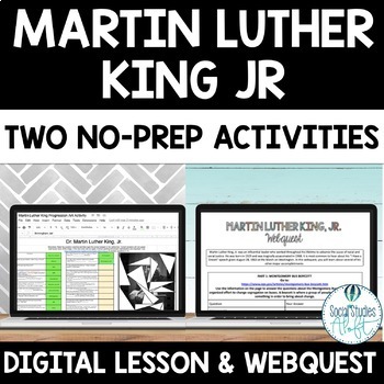 Preview of Martin Luther King Digital Activities for Middle School Bundle
