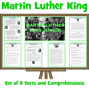 Preview of Martin Luther King - Fact Sheets and Comprehension Questions