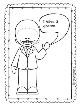 Martin Luther King Freebie! No Prep Printables! by Fox Creations