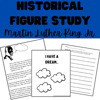 Preview of Martin Luther King: Guided Reading and Writing Activity
