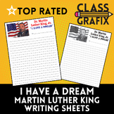 Martin Luther King "I Have A Dream" Essay Writing Sheet - 