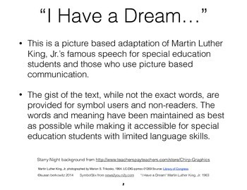 i have a dream speech text for students