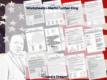 Preview of Martin Luther King - "I Have a Dream" - Worksheets