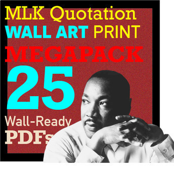 Preview of Martin Luther King Inspirational Quote Wall Art MEGAPACK