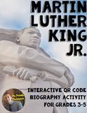 Martin Luther King Interactive QR Code Biography Activity 