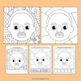 Martin Luther King JR Craft Black History Month Coloring A