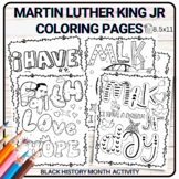 Martin Luther King JR. Day I have a DREAM Coloring Pages, 