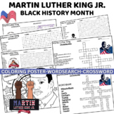 Martin Luther King JR. Worksheets Activity, Word Search-Cr