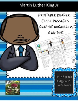 Preview of Martin Luther King Jr. Printable Reader and Activities