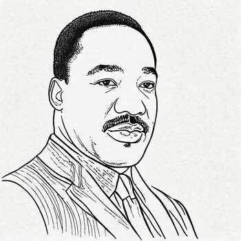 Preview of Martin Luther King Jr. 4 PFDs - poster print and color15x15, 22x22, 29x29, 37x37