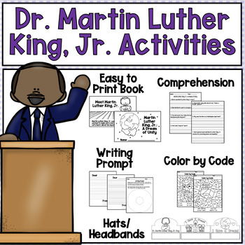 Preview of Martin Luther King, Jr. Activities | Book and Comprehension | No-Prep | MLK Day