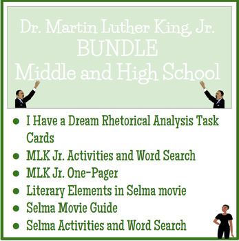 Preview of Martin Luther King, Jr. Activities Bundle - Black History Month - MLK
