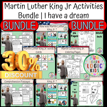 Preview of Martin Luther King Jr. Activities Bundle | black history month | MLK Day 
