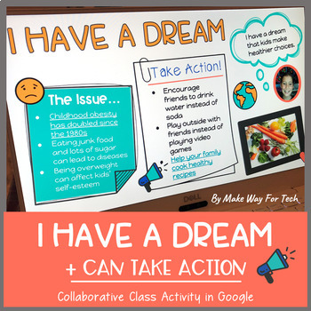 Preview of Martin Luther King Jr Writing | I Have a Dream Writing | MLK Bulletin Board     