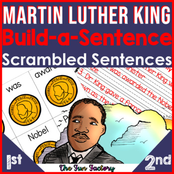 Preview of Martin Luther King Jr Activities - MLK Jr Build a Sentence - Digital Available