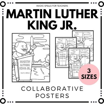 Preview of Martin Luther King Jr Activities - Black History Month Collaborative Posters