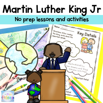 Preview of Martin Luther King Jr Activities Martin's Big Words