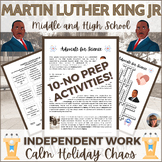 Martin Luther King Jr Activities Puzzles Middle High Schoo