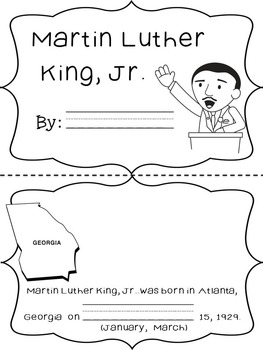 Martin Luther King, Jr. Activities Pack by Kari Hall | TpT