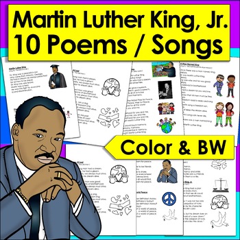 Preview of Martin Luther King, Jr. Activities: Poems / Songs - Shared Reading & Fluency