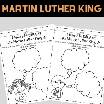 Preview of Martin Luther King Jr Activities Writing Prompt MLK