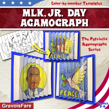Preview of Martin Luther King Jr. Activities and Crafts: MLK Jr. Agamograph