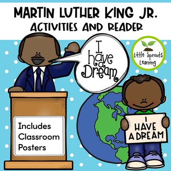 Preview of Martin Luther King Jr. Activities and Reader (includes posters)