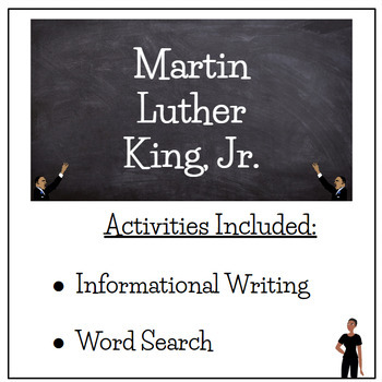Preview of Martin Luther King, Jr. Activities and Word  Search - Black History Month