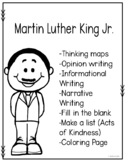 Martin Luther King Jr. Activities and Worksheets