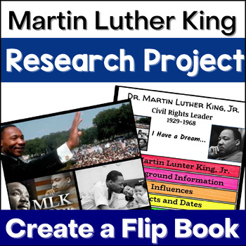 Preview of Martin Luther King, Jr. Black History Research Project I Have a Dream Speech 