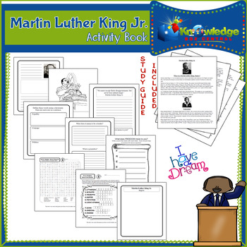Preview of Martin Luther King Jr. Activity Book - Black History Month