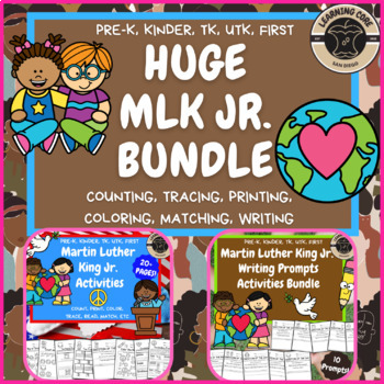 Preview of Martin Luther King Jr Activity Bundle - PreK, Kindergarten, First