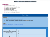 Martin Luther King Jr. Activity (MLK Day) 