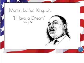 Preview of Martin Luther King Jr. Activity Set for Smart Board