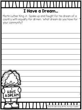 Martin Luther King Jr Activties by Ms Avrick's Owlets | TPT