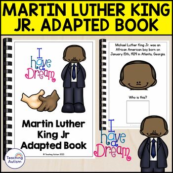 Preview of Martin Luther King Jr Adapted Book for Special Education