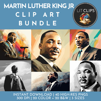 Preview of Martin Luther King Jr. [American History] Clip Art Bundle for Teachers!