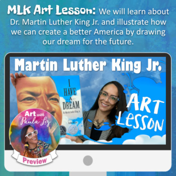 Preview of Martin Luther King Jr. Art Lesson