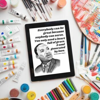 Preview of Martin Luther King Jr. Art Quote