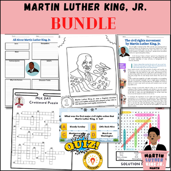 Preview of black history month-Martin Luther King, Jr. BUNDLE February No Prep Packet