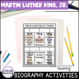 Martin Luther King Jr. Biography Activities & Flip Book- B