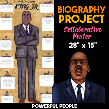 Preview of Martin Luther King Jr. Body Biography Project — Collaborative Poster Activity