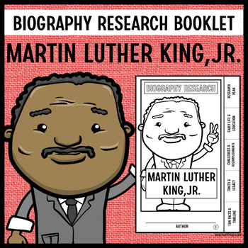 Preview of Martin Luther King, Jr. Biography Research Booklet