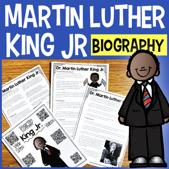 Preview of Martin Luther King Jr. Reading Passage & Comprehension Activities MLK Biography