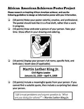 black history month research project rubric