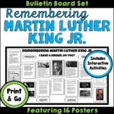 Martin Luther King Jr Bulletin Board with Interactive Activities