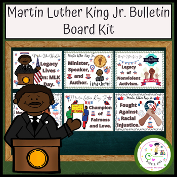 Preview of Martin Luther King Jr. Bulletin Board Kit | MLK Day | Black History Month