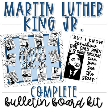 Preview of Martin Luther King Jr Bulletin Board Kit - January Bulletin Board - MLK Day